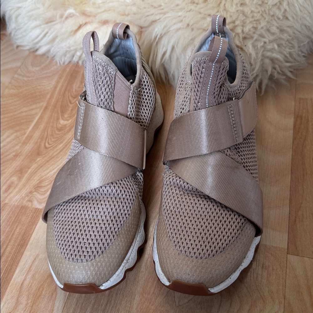 Sorel Kinetic Sneak Mesh Sneakers Natural Tan